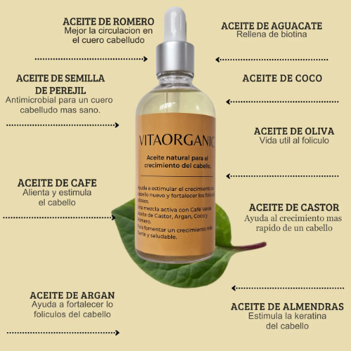 Tónico Capilar de Aceite para Crecimiento de Cabello